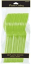 Cuchara Plástica Verde Kiwi c/20 - Amscan
