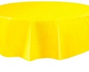 Mantel Redondo Amarillo Brillante - Amscan