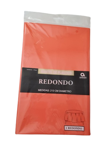 Mantel Redondo Naranja - Amscan