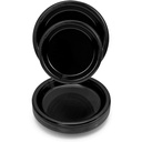Plato Plástico Negro #9 c/20 - Amscan
