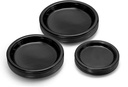 Plato Plástico Negro #9 c/20 - Amscan