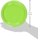 Plato Plástico Verde Kiwi #7 c/20 - Amscan