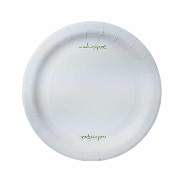 Plato Biodegradable IP Redondo 9" Liso Naturapak c/20