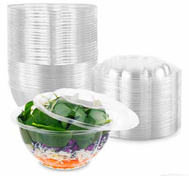 Ensaladera Transparente 24oz con Tapa MCC pte c/50 Juegos