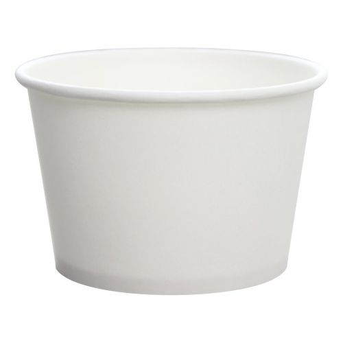 Envase Biodegradable Blanco 8oz (para Caliente o Frío) Pte c/50