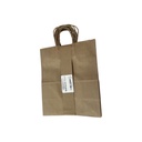 Bolsa de Papel Mediana Kraft con Asa y Fuelle 24.4x34+13.5cm c/10