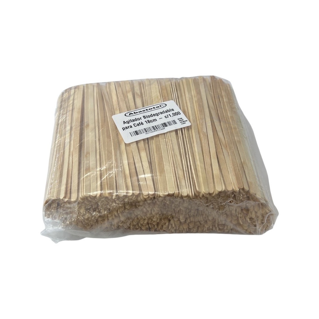 Agitador Biodegradable para Café 18cm - c/1,000