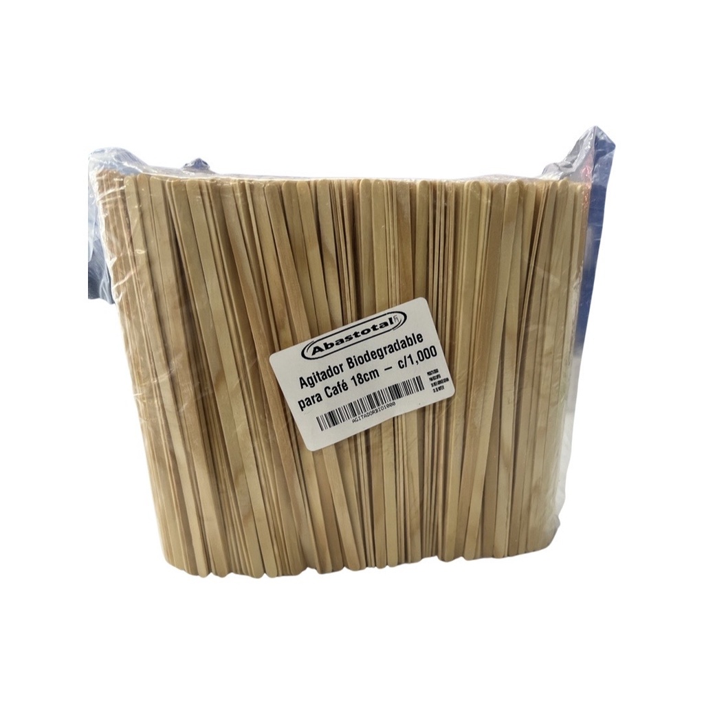 Agitador Biodegradable para Café 18cm - c/1,000