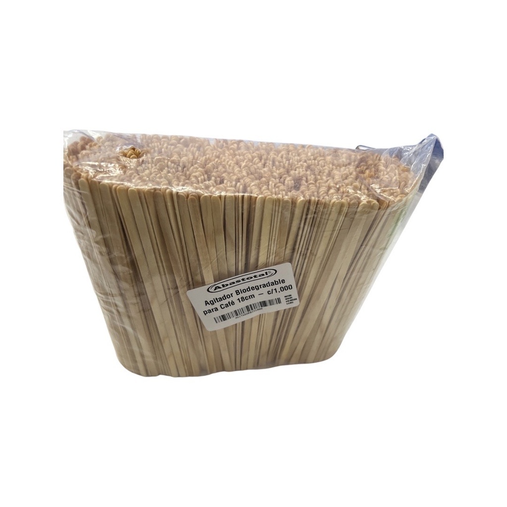 Agitador Biodegradable para Café 18cm - c/1,000