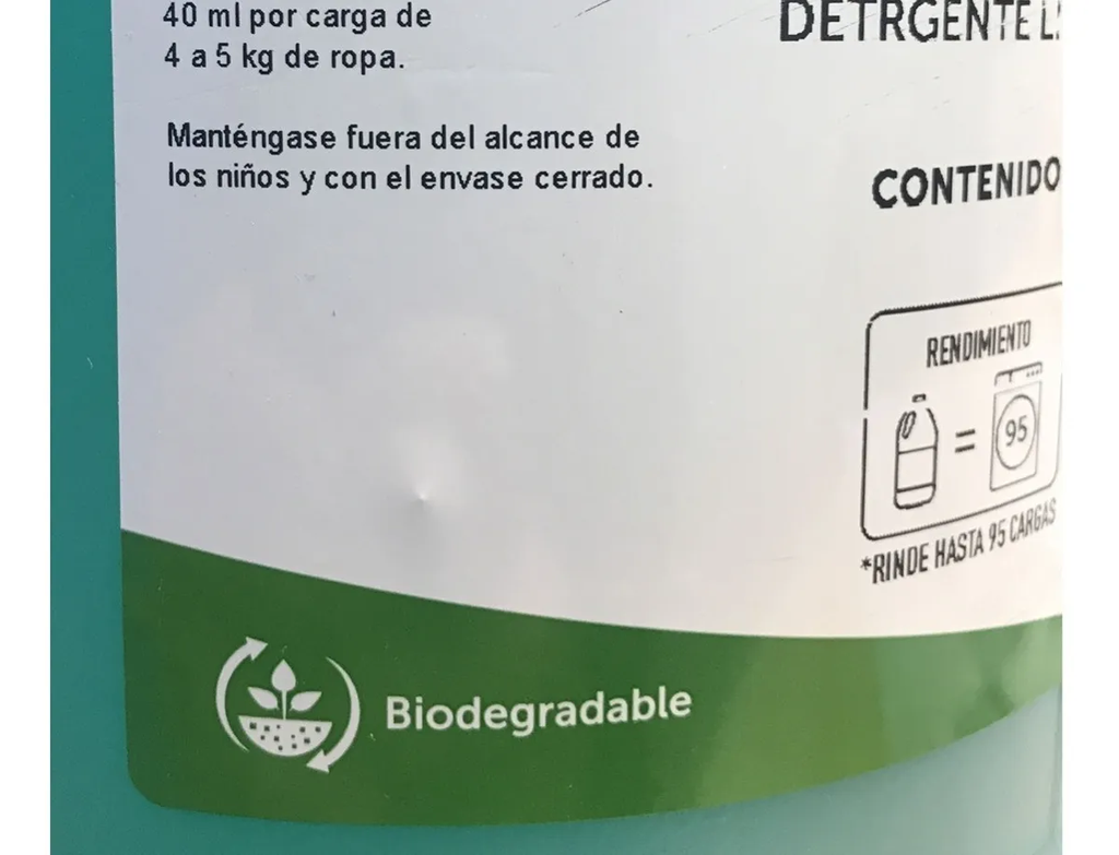 Laundry Max HE - Detergente Líquido Desengrasante Ropa y Telas "3.8 lts."