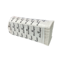 Toalla Interdoblada Blanca Royal Blue x Caja c/20 paquetes (cada pte c/100)