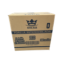 Toalla Interdoblada Blanca Royal Blue x Caja c/20 paquetes (cada pte c/100)