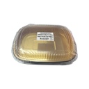 Contenedor de Aluminio 64.6oz Negro-Oro con Tapa Plástica
