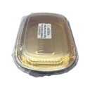 Contenedor de Aluminio 64.6oz Negro-Oro con Tapa Plástica