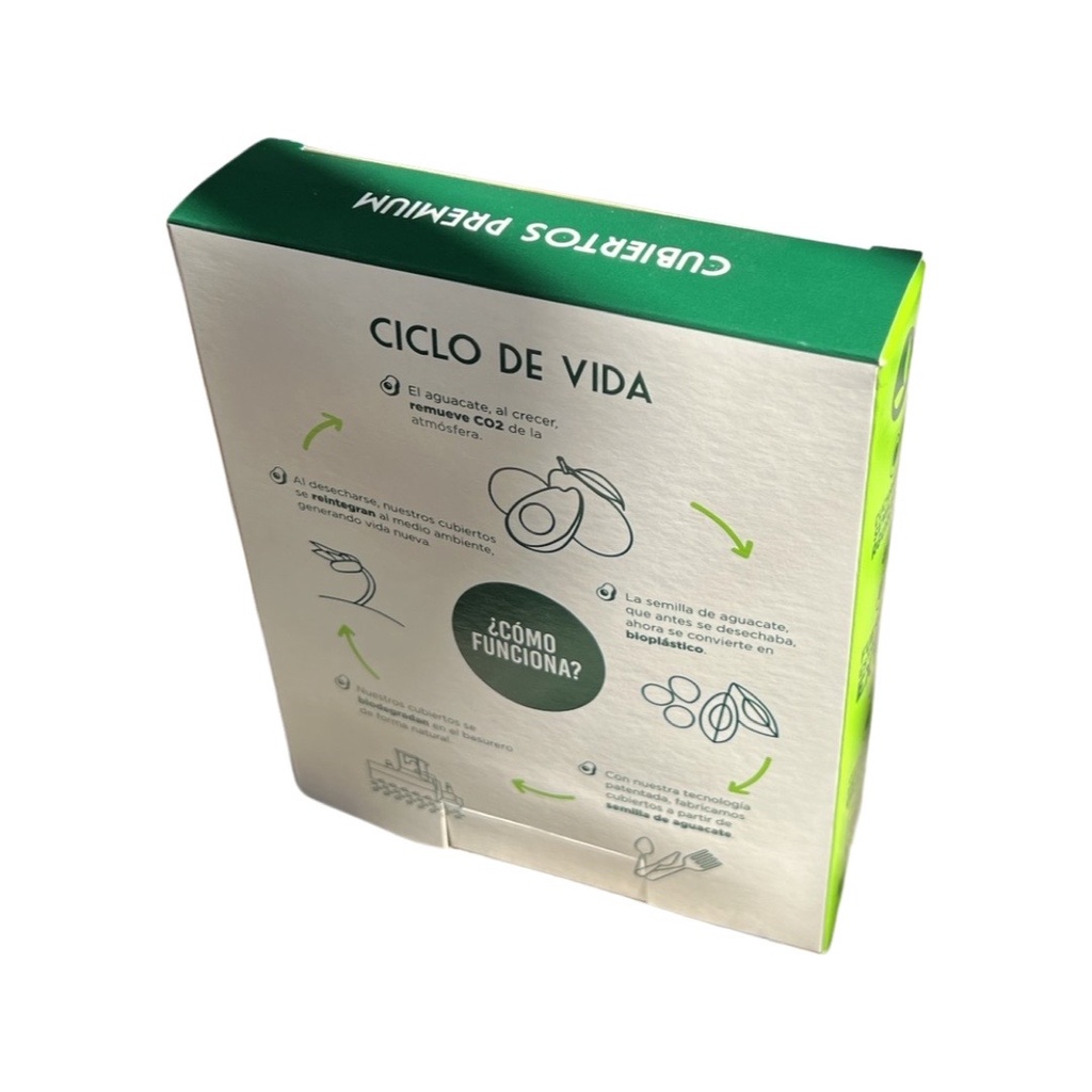 Cuchara Grande Biodegradable en Cajita c/24