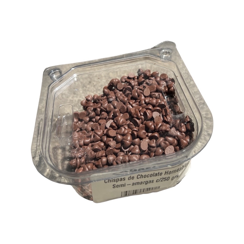 Chispas de Chocolate Horneables Semi-amargas c/250 grs.