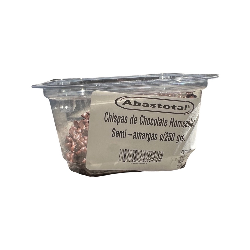 Chispas de Chocolate Horneables Semi-amargas c/250 grs.