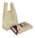 Bolsa Camiseta Biodegradable Color Kraft Mediana #2 "1kg." c/120 piezas