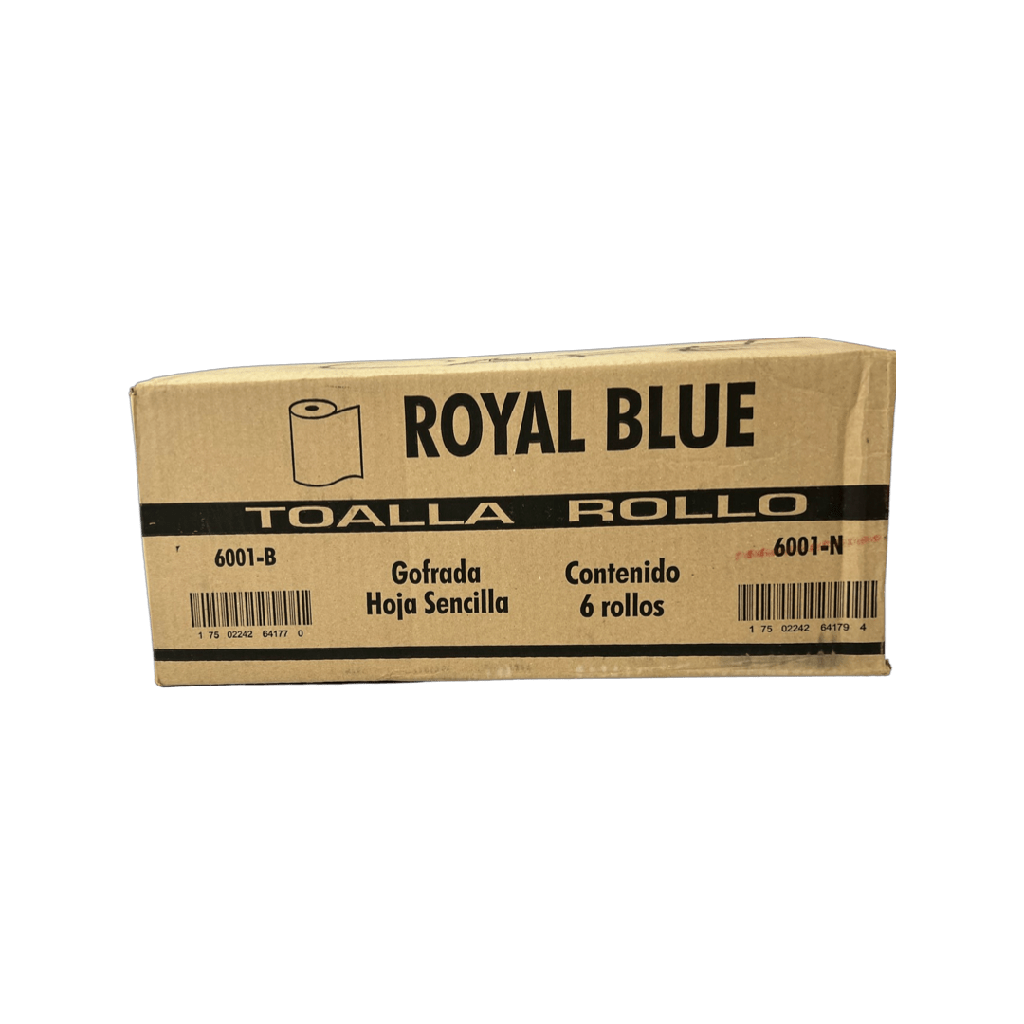 Toalla en Rollo Kraft Ecológica Royal Blue x Caja c/6 rollos