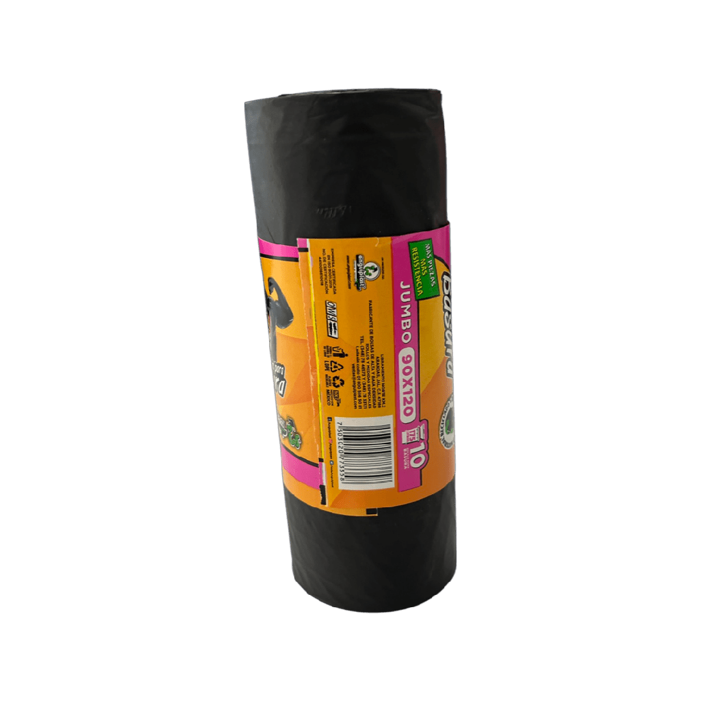 Bolsa Plástica Negra en Rollo "Anguiplast" para Basura 90x120 c/10