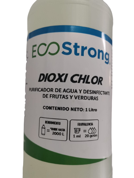 Dioxi Chlor - Purificador de Agua y Desinfectante Frutas y Verduras "1 lt."