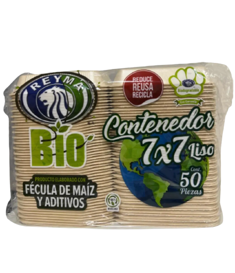 Contenedor Bio 7x7 Liso Reyma c/50