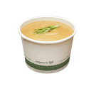 Envase Biodegradable Blanco 12oz (para Caliente o Frío) Pte c/25