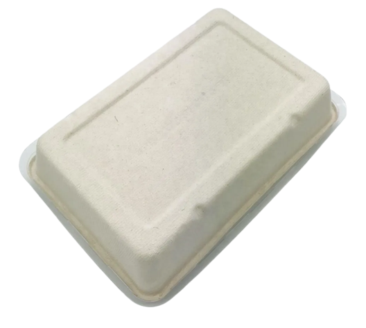 Contenedor Biodegradable Rectangular de Bagazo 28oz Pte c/25