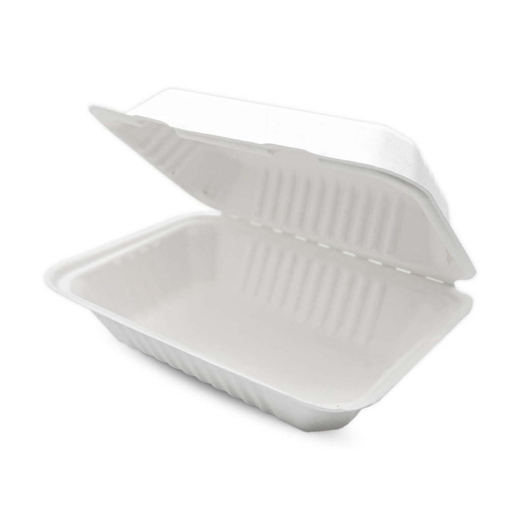 Contenedor Biodegradable 9x6 Liso (de bagazo) c/50