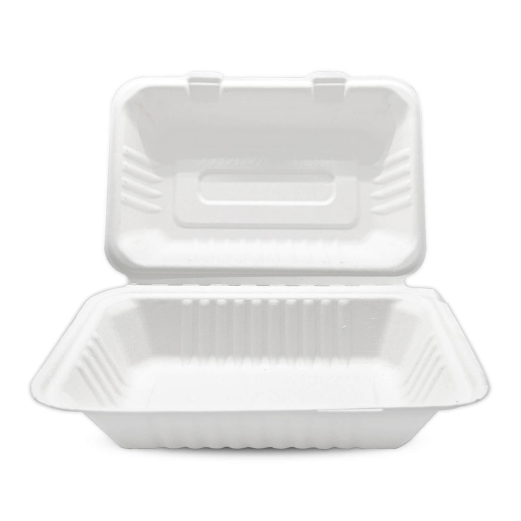 Contenedor Biodegradable 9x6 Liso (de bagazo) c/50