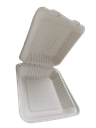 Contenedor Biodegradable 8x8 Liso (de bagazo) c/50