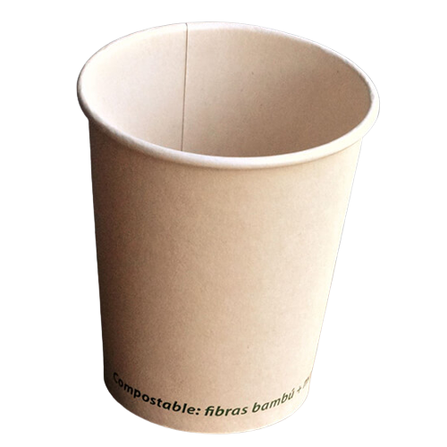 Vaso Biodegradable Cafe de Bambú 10oz (Bebida Caliente) Pte c/50