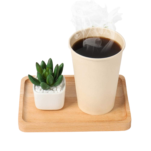 Vaso Biodegradable Cafe de Bambú 10oz (Bebida Caliente) Pte c/50