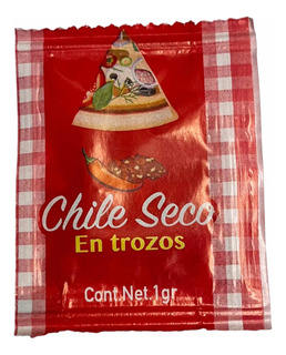 Chile Seco Quebrado en Sobres c/1000 de 1gr