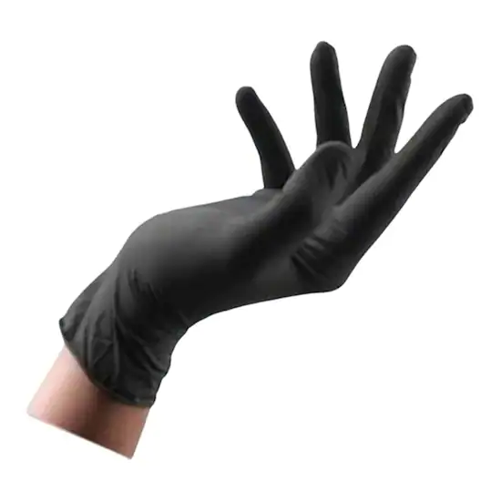 Guante de Latex Negro Ambiderm c/100