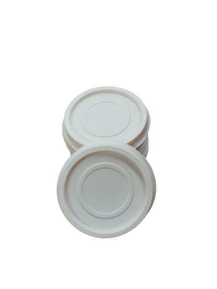 Tapa Biodegradable Plana Fécula de Maíz sin apertura (para souffle 4oz) Pte c/100