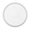 Tapa Plástica Traslucida para Envase Térmico s/perforación c/100