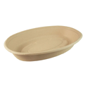 Contenedor Biodegradable Ovalado de Paja de Trigo 32oz Pte c/50