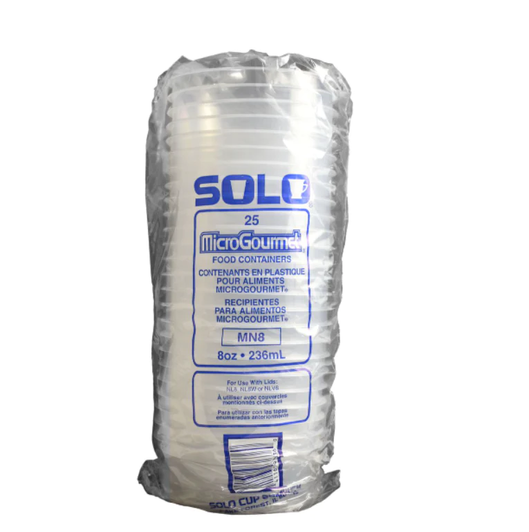 Envase Solo Traslúcido MN8 "1/4 lt" c/25