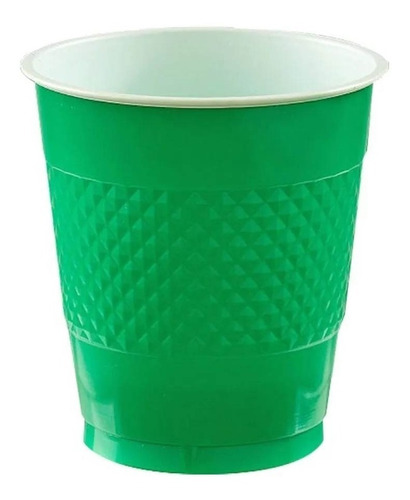 Vaso Plástico Verde Bandera #12 c/20 - Amscan