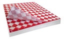 Papel Antigrasa Cuadriculado Rojo 30x30 - c/250