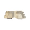 Contenedor Biodegradable Fibras de AGAVE 9x6 Liso c/50