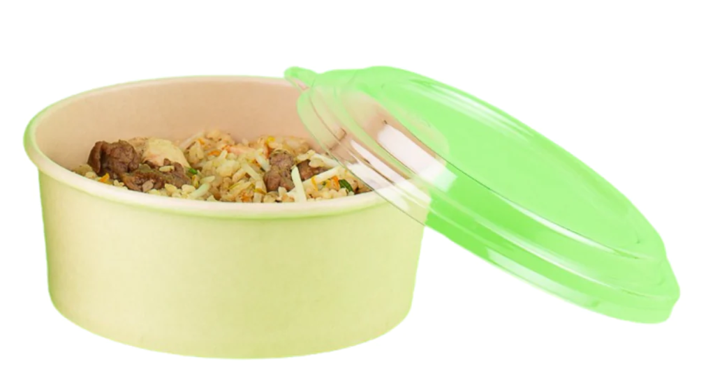 Tapa PET de Contenedor Bio Bambú Redondo 46oz Pte c/25