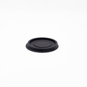 Tapa Biodegradable Negra Plana Fécula de Maíz sin apertura (para souffle 2oz) Pte c/100
