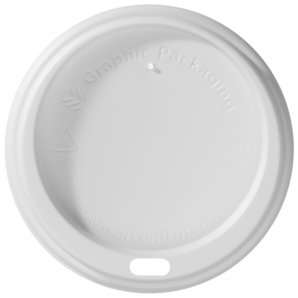 Tapa Blanca para Vaso Carton IP de 8oz c/100