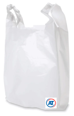 Bolsa Camiseta Ecológica Blanca Chica AT c/1kg.