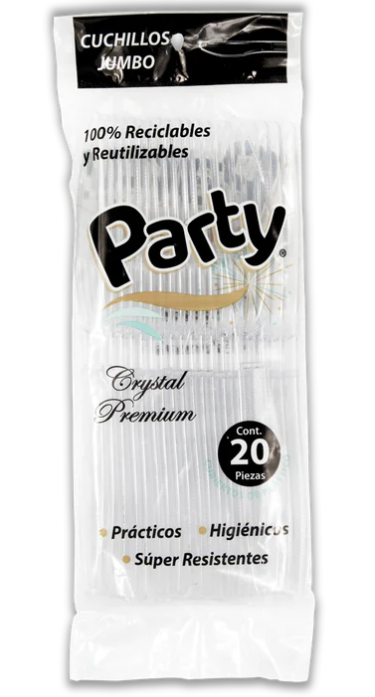 Cuchillo Jumbo Chinet Cristal c/20