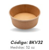 [EKVO32] Contenedor Bio de Bambú Redondo 32oz Pte c/25