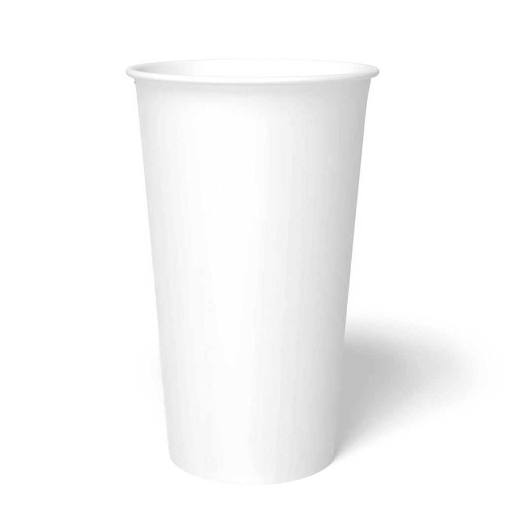 Vaso Bebida Fría IP 44oz Cartón Blanco c/500 pzs