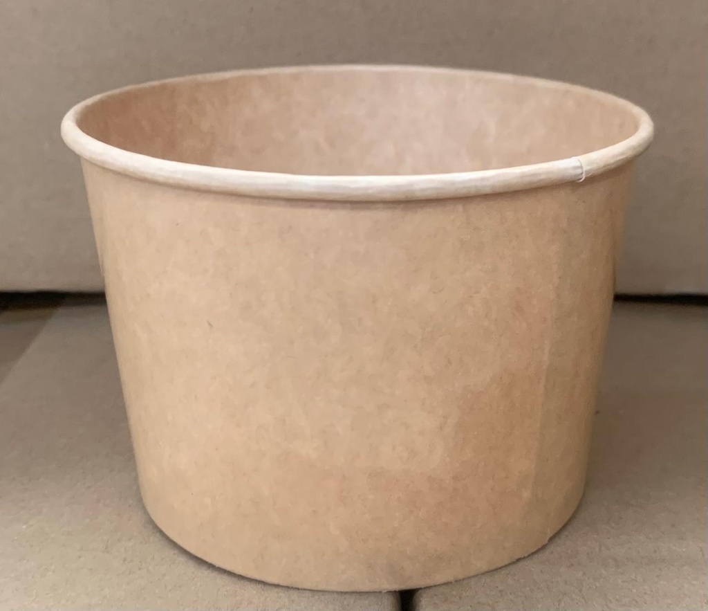 [DFSC-16 KRAFT] Contenedor Bio Kraft IP Redondo de Papel de 16oz Pte c/25